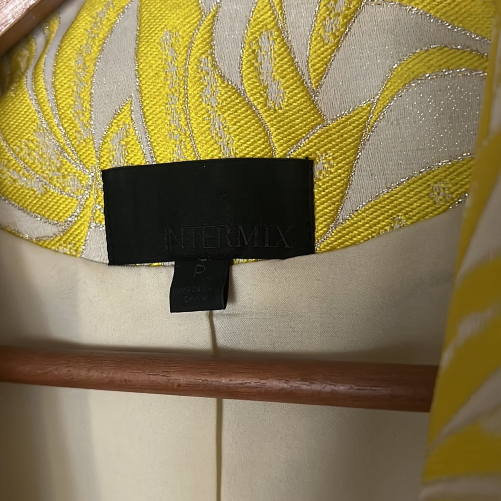 Intermix Printed Metallic Evening Jacket - image 3